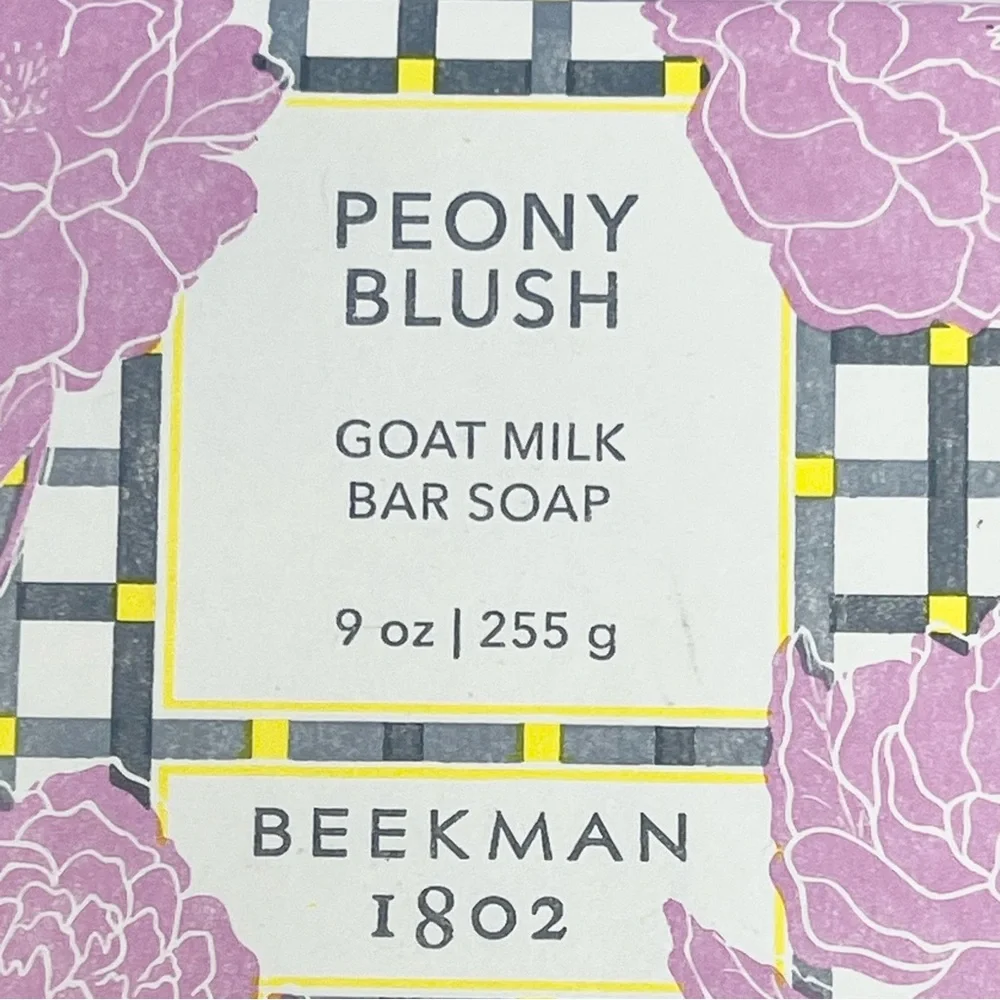 Beekman 1802 Peony Blush Goat Milk Bar Soap Supersized 9oz Set of 2 Cruelty Free